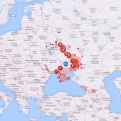 Ezen a térképen szinte valós időben lehet követni az orosz csapatok mozgását